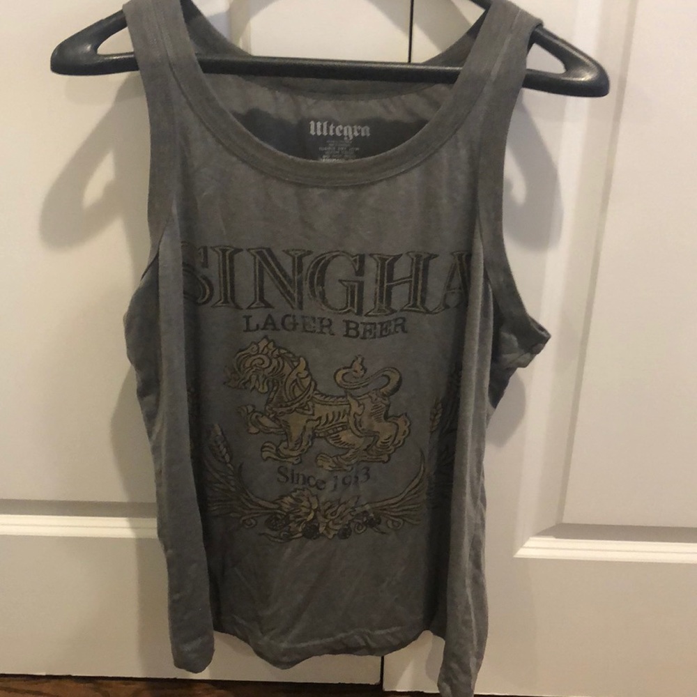 Singha Lager beer tank top